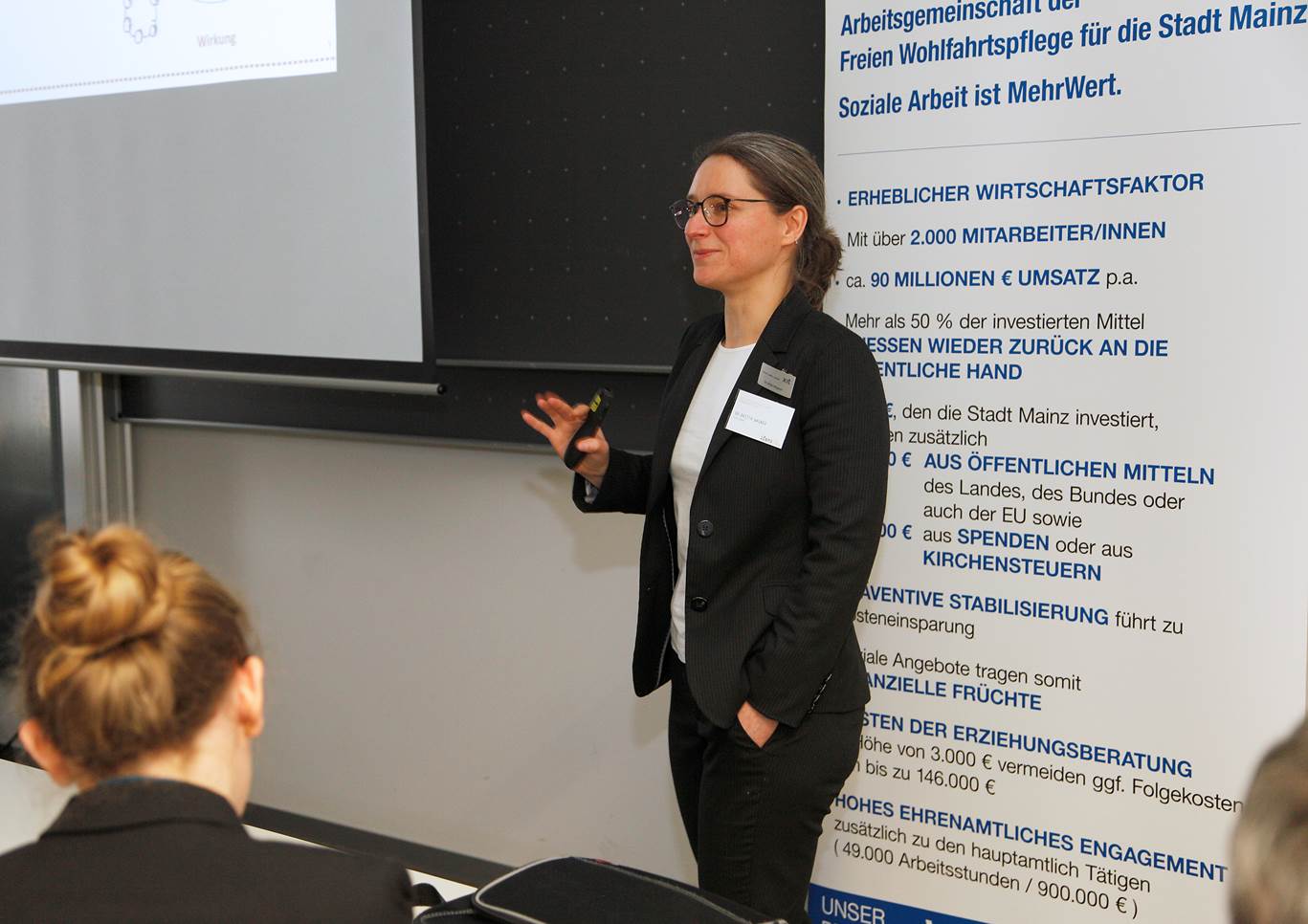 Dr. Britta Wagner auf der Sozialwirtschaftlichen Managementtagung in Mainz, 2017